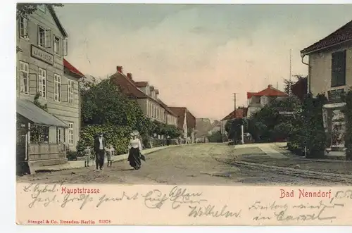 AK Bad Nenndorf, Hauptstrasse, 1903 gelaufen mit Marke