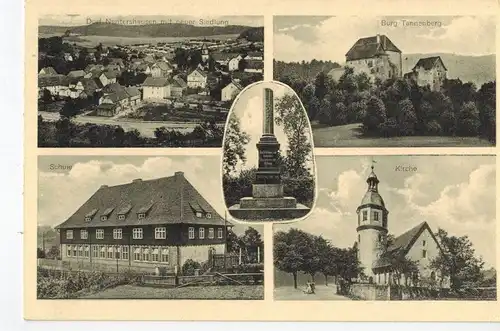 AK Nentershausen, Rotenburg, Fulda, Sontra, Tannenberg, Burg, Kirche, Schule, Siedlung, 1930er Jahre, ungelaufen