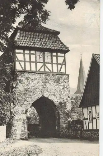 AK Neustadt, Harz, Hohnstein, Südharz, Nordhausen, Stadttor, 1980 gelaufen mit Marke