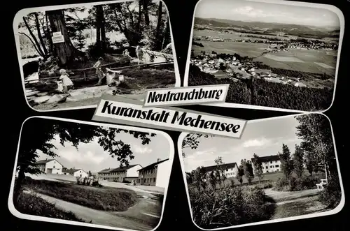 AK Isny, Allgäu, Neutrauchburg, Mechensee, Kuranstalt, 1969 gelaufen mit Marke 