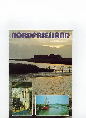 AK Nordfriesland, Pellworm, Hallig, Kutter, 1989 gelaufen mit Marke 