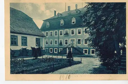 AK Nesse-Apfelstädt, Neudietendorf, Schule (?), 1910 gelaufen mit Marke