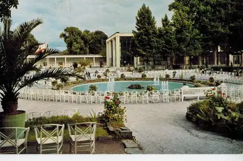 AK Bad Neuenahr-Ahrweiler, Kurpark, 1960 gelaufen mit Sondermarke