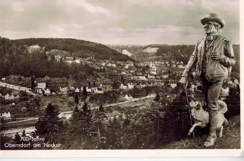 AK Oberndorf am Neckar, 700 Jahre, Ansicht, 1950er Jahre, ungelaufen