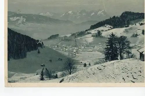 AK Oberstaufen, Wintersportplatz, Schweizer Hochgebirge, Säntis, Allgäu, ca. 1950er Jahre ungelaufen