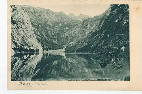 AK Schönau am Königsee, Obersee, Berchtesgadener Land, ca. 1910-1920er Jahre (?) ungelaufen 