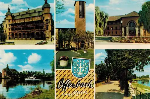 AK Offenbach, Main, Ansichten, 1962 gelaufen mit Marke 