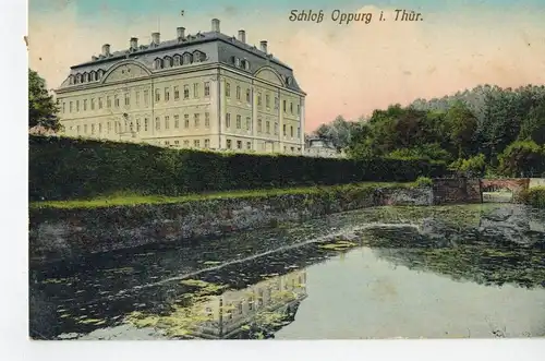 AK Oppurg, Thüringen, Schloss, 1916 gelaufen mit Marke 