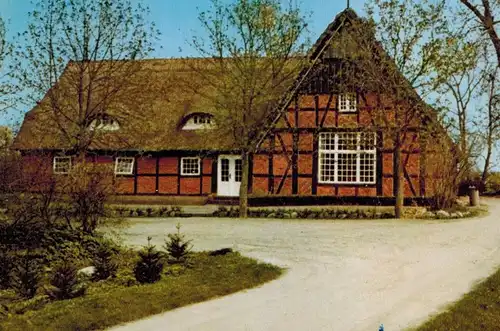 AK Molfsee, Propst-Lorentzen-Haus, Schulenhof, Kieler Stadtmission, Diakonie, 1970 gelaufen mit Marke