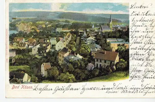 AK Naumburg, Bad Kösen, Ansicht, coloriert, 1900 gelaufen mit Marke
