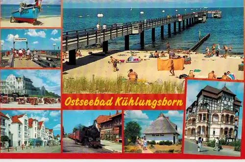 AK Kühlungsborn, Ostseebad, Ansichten, 2000 gelaufen mit Marke