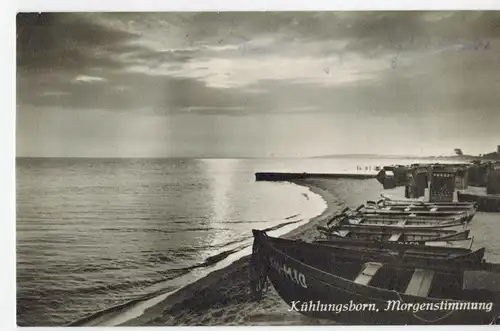 AK Kühlungsborn, Ostseebad, Strand, 1957  gelaufen mit Marke