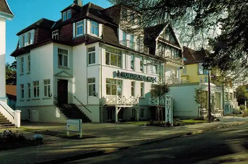 AK Kühlungsborn, Ostseebad, Strandhotel Nordischer Hof, Ostseeallee, 2000 gelaufen mit Marke 