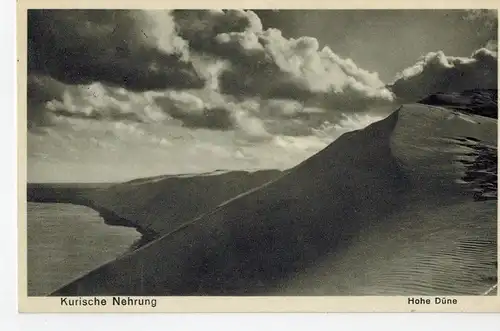 AK Nida/Nidden, Kurische Nehrung, Hohe Düne, 1934 gelaufen mit Marke 