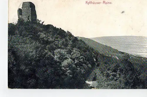 AK Kyffhäuserland, Steinthaleben, Kyffhäuserruine, Kyffhäuser, Reichsburg, 1910 gelaufen mit Marke 