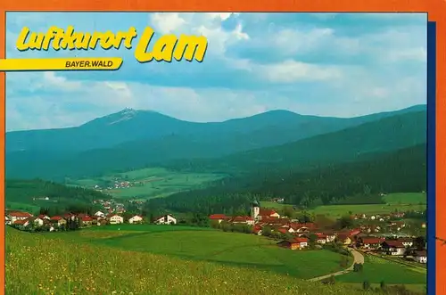 AK Lam, Bayerischer Wald, Ansicht, 1996 gelaufen mit Marke