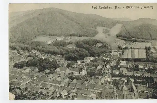 AK Bad Lauterberg im Harz, Blick vom Hausberg, 1910er Jahre gelaufen ohne Marke 