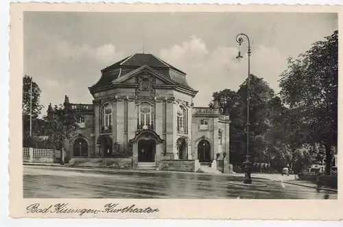 AK Bad Kissingen,Kurtheater,1944 gelaufen mit Marke