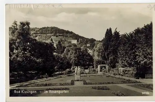AK Bad Kissingen, Rosengarten, 1942 gelaufen mit Marke