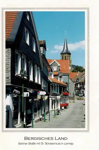 AK Remscheid, Lennep, Berliner Str., St. ,Bonaventura, Fotopostkarte, ca. 1980er Jahre, ungelaufen