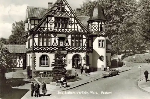 AK Bad Liebenstein, Thüringer Wald, Postamt, 1980 gelaufen mit Marke 
