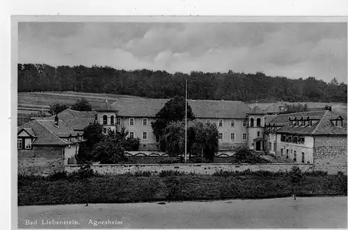 AK Bad Liebenstein, Thüringer Wald, Agnesheim, 1939 gelaufen mit Marke