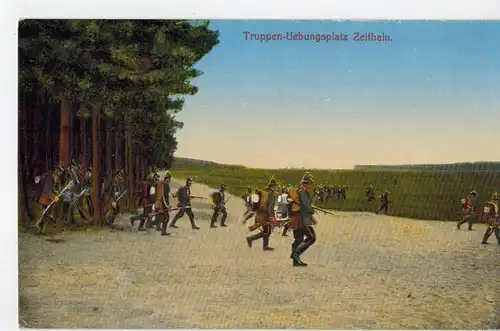 AK Zeithain, Sachsen, Truppenübungsplatz, color, 1910er Jahre ungelaufen 