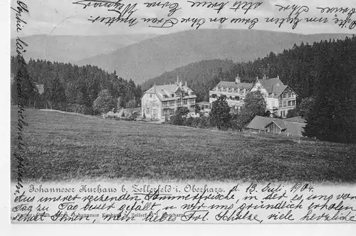 AK Clausthal-Zellerfeld, Zellerfeld, Oberharz, Johanneser Kurhaus, 1904 gelaufen mit Marke 