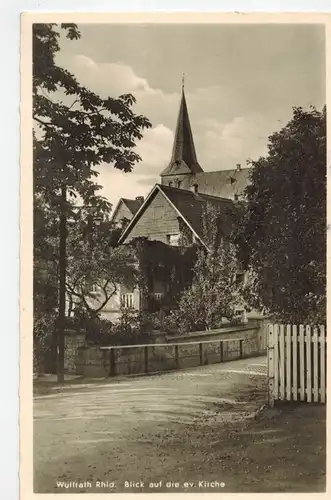 AK Wülfrath, Rheinland, ev. Kirche, ca. 1940er Jahre, ungelaufen