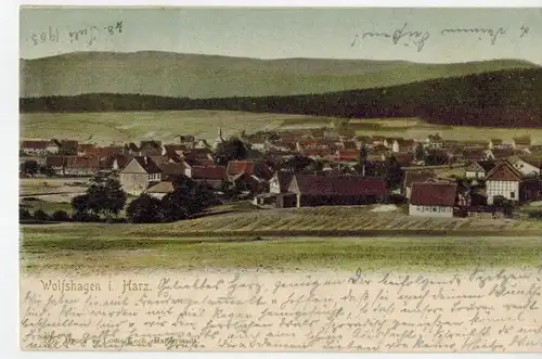 AK Langelsheim, Wolfshagen, Luftkurort, Harz, 1903 gelaufen mit Marke