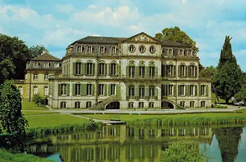 AK Calden, Schloss Wilhelmstal, Kassel, 1977 gelaufen mit Sondermarke