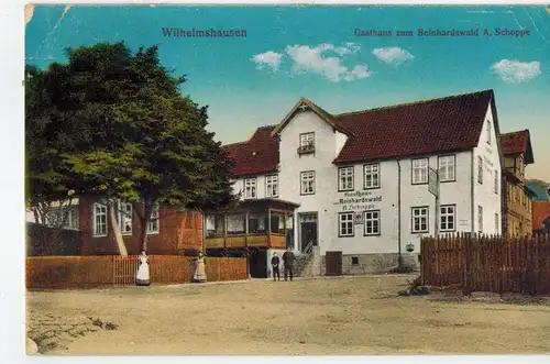 AK Fuldatal, Wilhelmshausen, Kassel, Gasthaus, Reinhardswald, 1915 gelaufen mit Marke 