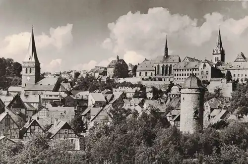 AK Warburg, Westfalen, Ansicht, 1958 gelaufen mit Marke