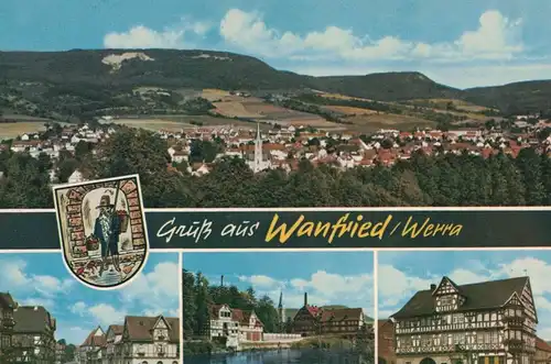 AK Wanfried, Werra, Hotel Schwan, Marktstraße, Ansichten, 1967 gelaufen mit Marke 