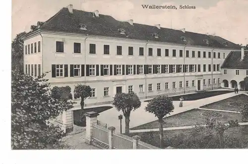 AK Wallerstein, Schloss, 1916 gelaufen ohne Marke, Feldpost aus Nördlingen 