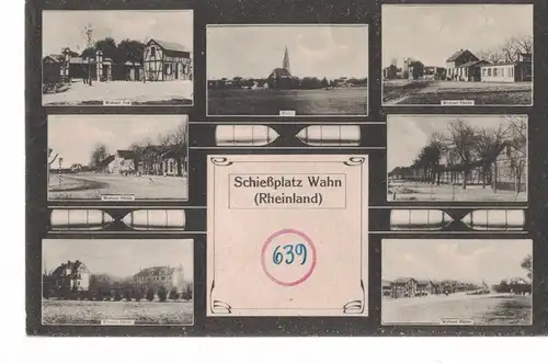 AK Köln, Wahn, Wahner Heide, Schießplatz, Ansichten, 1918 gelaufen ohne Marke, Feldpost