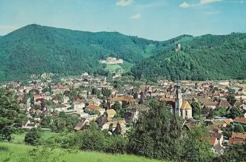 AK Waldkirch, Breisgau, Schwarzwald, Kastelburg, Krankenhaus, ca. 1969 ungelaufen ohne Marke 