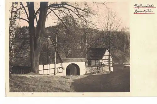 AK Plauen, Reißig, Lochbauer, Pension, Restaurant, Elstertal, Vogtland, Vogltändische Schweiz, ca. 1910-30er Jahre ungelaufen, ohne Marke, Rückseite beschriftet 