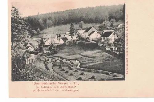 AK Suhl, Vesser, Thüringen, Kreis Schleusingen, bei Schmiedefeld, Stutenhaus, Sommerfrische, ca. 1900-1910 ungelaufen 