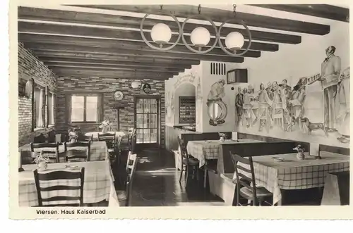 AK Viersen, Haus Kaiserbad, Gaststätte, ungelaufen, 1955