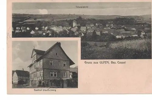 AK Sontra, Ulfen, Gasthof Stauffenberg, Ansicht, 1920 gelaufen mit Marke