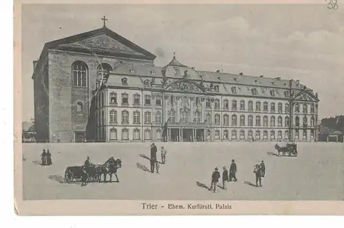 AK Trier, Kurfürstpalais, Feldpost, Feldtruppe für Luftschiffe, 1915 gelaufen ohne Marke