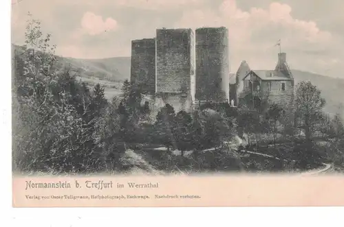 AK Treffurt, Wartburgkreis, Burg Normannstein, Werratal, ca. 1900-1910er Jahre ungelaufen