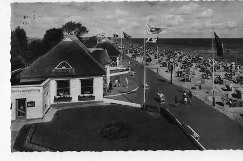 AK Dahme, Ostseeheilbad, Ostseebad, Strand, Promenade, Badeverwaltung, 1962 gelaufen mit Marke + Sonderstempel