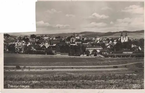 AK Donaueschingen, Ansicht, aufgegeben in Gleiwitz, 1942 gelaufen ohne Marke