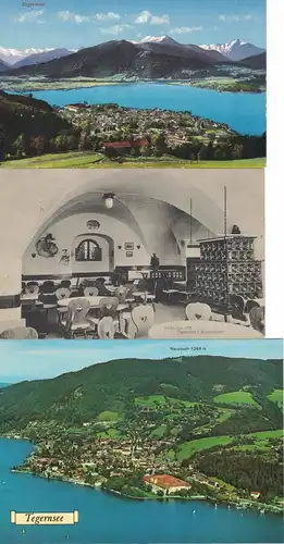 [Echtfotokarte schwarz/weiß] 7x AK Tegernsee, Rottach-Egern, Neureuth, Braustüberl, Westerhof, 4x 1910er Jahre, 1x 1937, 1x1952, 1x 1978, un-/beschriftet, un-/gelaufen mit/ohne Marke. 