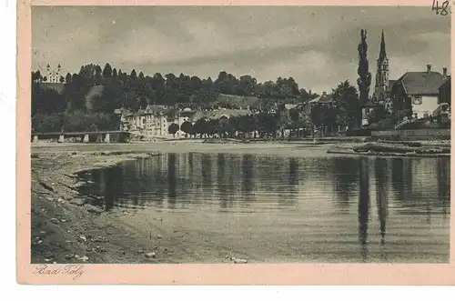 [Echtfotokarte schwarz/weiß] AK Bad Tölz, An der Isar, 1931, beschriftet, gelaufen mit Marke. 