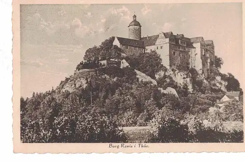 [Lithographie] AK Ranis, Thüringen, Burg Ranis, 1898, beschriftet, gelaufen mit Marke. 