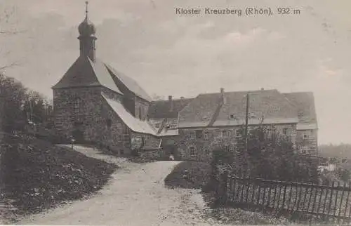 [Echtfotokarte schwarz/weiß] AK Kloster Kreuzberg, Rhön, Klosterkreuzberg, Bischofsheim in der Rhön, beschriftet, 1922 gelaufen mit Marke. 