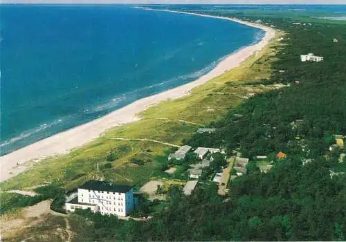 [Echtfotokarte farbig] AK Dierhagen, Neuhaus, Hotel an de See, Strand, Ostsee, 1999 gelaufen mit Marke. 